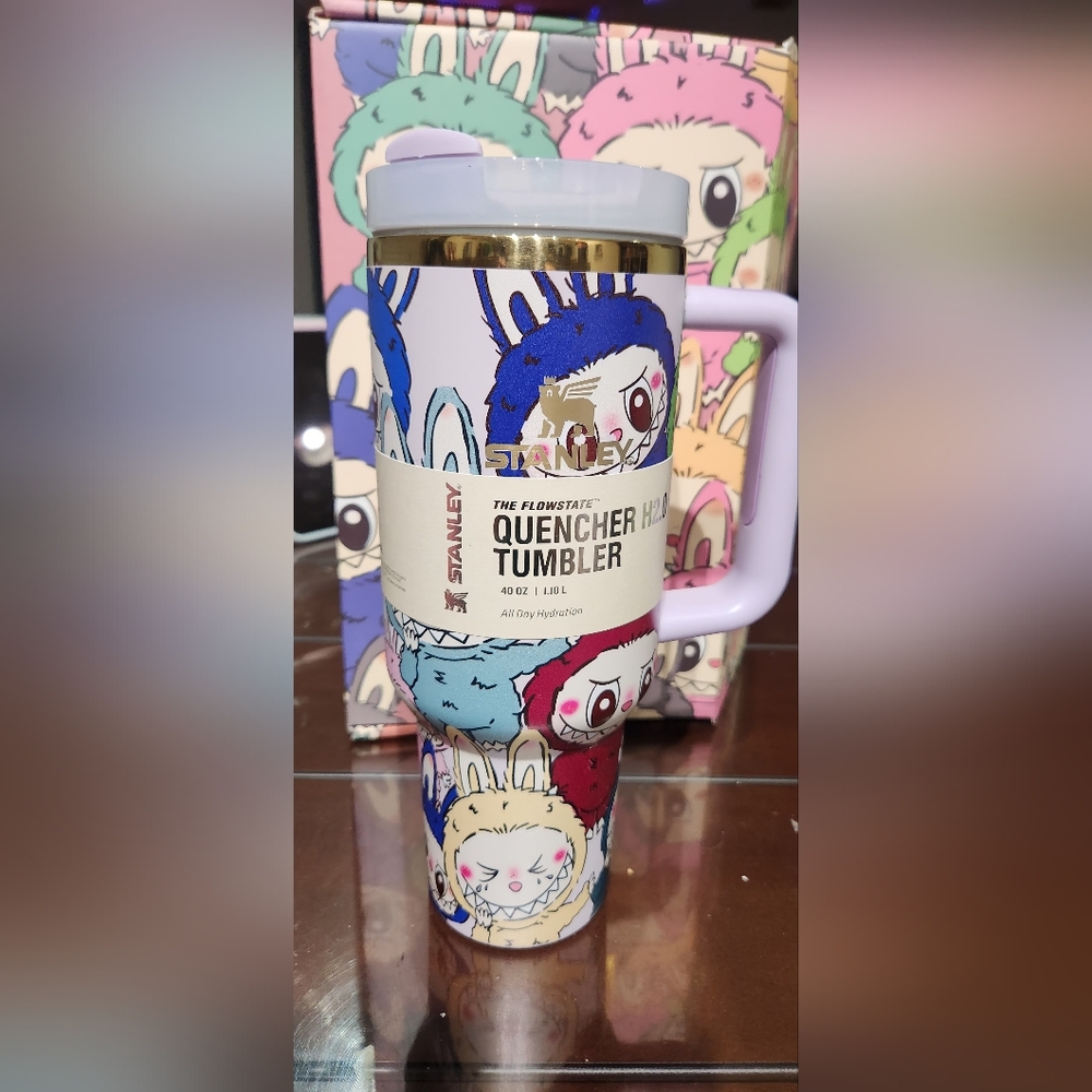 Stanley Quencher Tumbler with Colorful Design